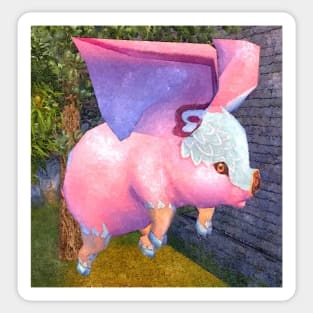 Flying pig Sticker